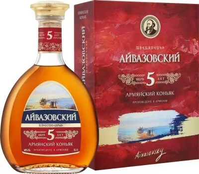 Коньяк айвазовский армянский 0.5 л 40% 5 лет п/у зао мап армения