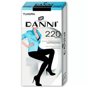 Колготки женские Danni тундра 220 ден р.5 черные
