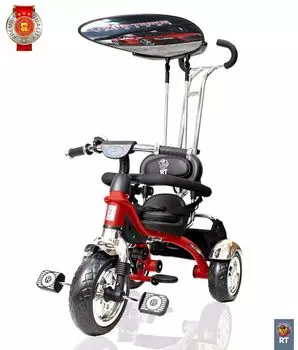 3-х колесный велосипед Lexus trike original RT Grand Print Deluxe New Design 2014, колеса EVA, цвет – красный