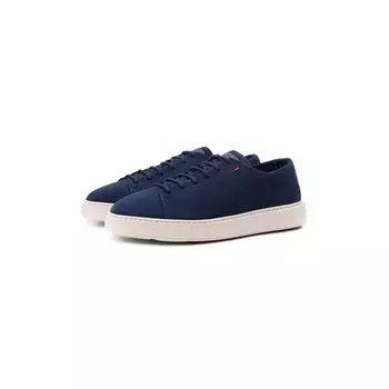 Замшевые кеды Santoni