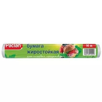 Бумага жиростойкая 14 м х 28 см Paclan в рулоне