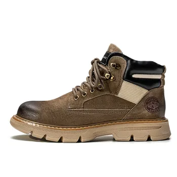 Мужские ботинки Cahhrrn X Martin Boot Men Beige Weishibangwei
