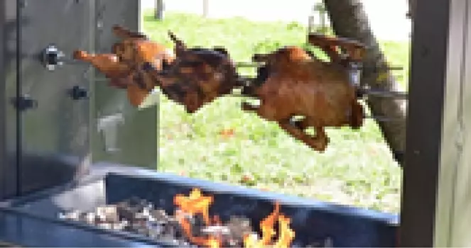 Шампур (спица) для жарки дичи/курицы для мангала Grill Master УММ (30020)