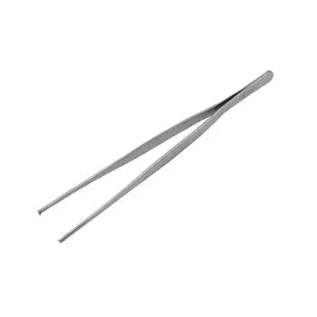 Щипцы (пинцет) 20см прямые, прямой кончик с зубцами, MGsteel нерж
