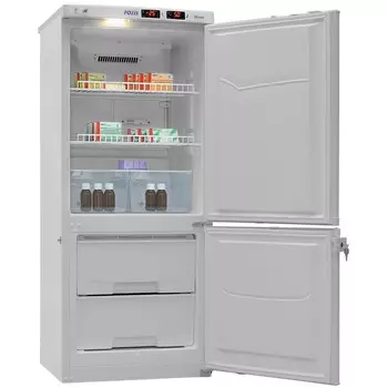 Шкаф комбинированный лабораторный Pozis ХЛ-250 (металл. дверь)