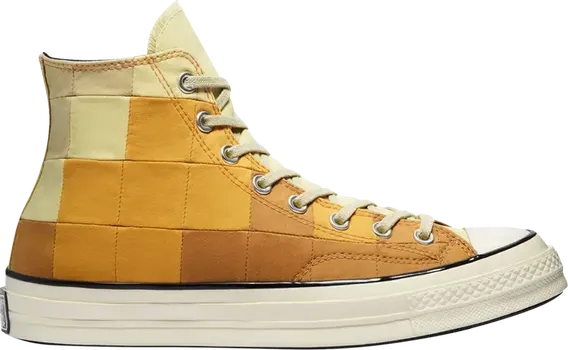 Кроссовки Converse Chuck 70 High Plant Color Patchwork - Gravel Egret, оранжевый