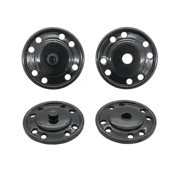 13-1329-14/BLACK-40 Кнопка пришивная д-23мм черн. пласт.