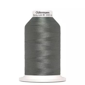 10 Нить Bulky-Lock 80 текстурированная, 1000м, 100% п/э Gutermann 730808 (701 перламутрово-грифельный)