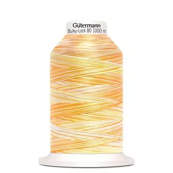 11 Нить Bulky-Lock 80 мультиколор текстурированная, 1000м, 100% п/э Gutermann 730809 (9914)