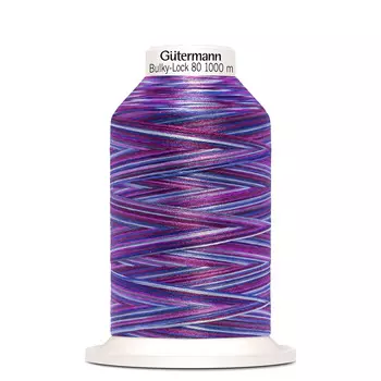 11 Нить Bulky-Lock 80 мультиколор текстурированная, 1000м, 100% п/э Gutermann 730809 (9944)