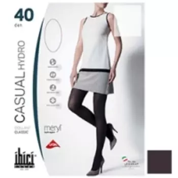 Ibici Casual 40 Hydro - Прозрачные колготки цвет кофе, размер 4