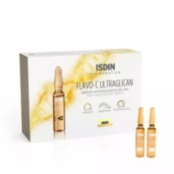 Isdin Isdinceutics Flavo-C Ultraglican - Сыворотка для лица дневная, 30 шт х 2 мл