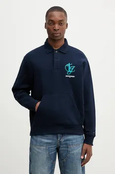 Хлопковая толстовка Tommy Jeans, темно-синий