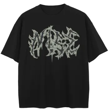 2024 Streetwear Унисекс Футболка Хлопок Стираная Черная Футболка Унисекс Топы Футболки Летняя Футболка С Короткими Рукавами S белый