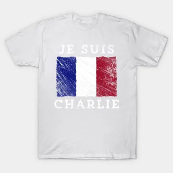 T Shirt Women Je Suis Charlie Harajuku Print Kawaii Tshirt Summer Short Sleeve Female T-Shirt Top Tee S розовый
