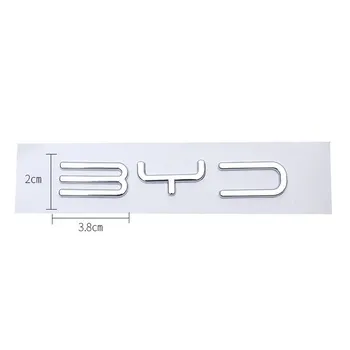 3D металлический черный хромированный логотип BYD с буквами, эмблема, значок на крыло автомобиля, наклейка на багажник для BYD Tang Song Yuan Qin BYD Stikcer, аксессуары чёрный