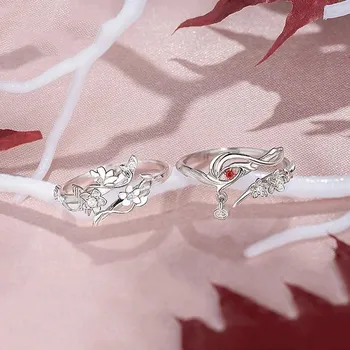 Аниме Tian Guan Ci Fu Ring Heaven Official s Blessing Hua Cheng Xie Lian Регулируемые кольца унисекс для пар, ювелирные аксессуары, подарок Adjustable