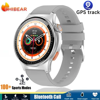 Chibear Ecg+ppg умные часы мужские Ip68 водонепроницаемые GPS спортивные трекеры фитнес-трекер бизнес-часы Nfc Bluetooth звонки умные часы + коробка