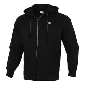 Куртка downtown full zip jacket 'black' Puma, черный