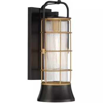 Настенный уличный светильник Eurofase QN-RIVAMAR-M-BLK-GD