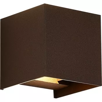 Настенный уличный светильник ST Luce Brik SL9513.601.01 кортен/кортен LED 1*10W 2700K BRIK