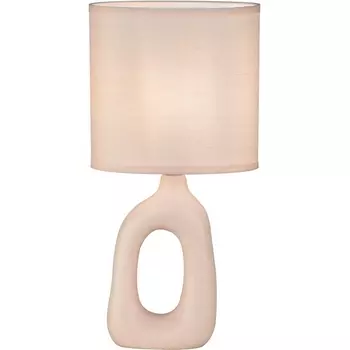 Настольная лампа Escada Sogeta 10159/T Rose 1x40Вт E14, керамика/ткань, розовый/розовый