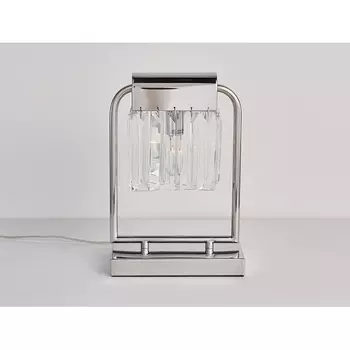 Настольная лампа хрустальная 4201/T chrome (Newport)