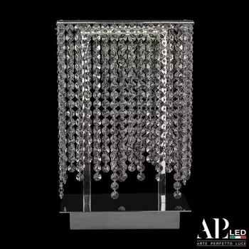 Настольная лампа хрустальная светодиодная APL LED Rimini S500.L1.25.B.4000