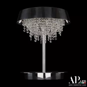 Настольная лампа хрустальная светодиодная APL LED Rimini S500.L2.36.B.4000
