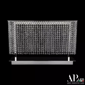 Настольная лампа хрустальная светодиодная APL LED Rimini S500.L1.60.A.3000