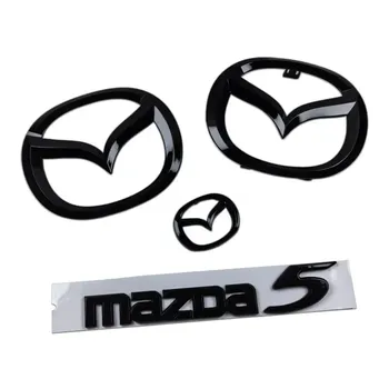 Пластиковая эмблема переднего багажника автомобиля 14 см для Mazda 5, пряжка с логотипом, значок на руль, 3D замененная наклейка, украшение для заднего ремонта