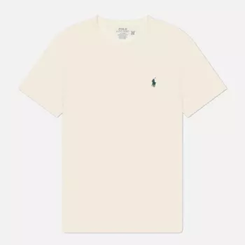 Мужская футболка Polo Ralph Lauren Classic Crew Neck 26/1 Jersey, цвет бежевый, размер XL