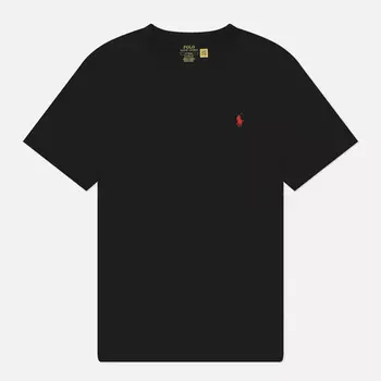 Мужская футболка Polo Ralph Lauren V-Neck Classic Fit, цвет чёрный, размер L
