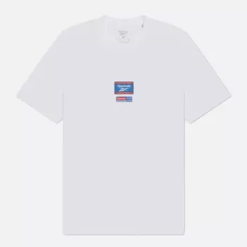 Мужская футболка Reebok Identity Badge, цвет белый, размер XXL