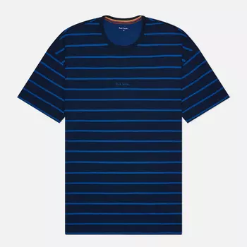 Мужская футболка Paul Smith Relax Logo Stripe, цвет синий, размер M