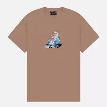 Мужская футболка RIPNDIP Afternoon Snack, цвет бежевый, размер XL