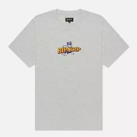 Мужская футболка RIPNDIP Captain Nermal Pants Embroidered, цвет серый, размер L