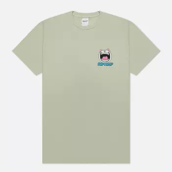 Мужская футболка RIPNDIP Feline Fine, цвет зелёный, размер XXL