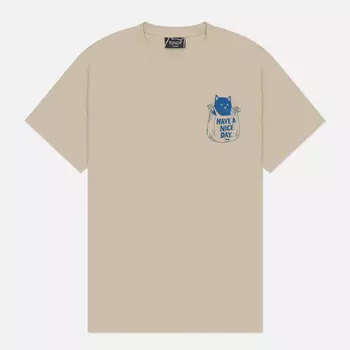 Мужская футболка RIPNDIP In My Bag, цвет бежевый, размер S