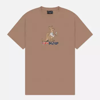 Мужская футболка RIPNDIP Joey Nerm, цвет бежевый, размер S