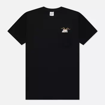 Мужская футболка RIPNDIP Krampus Lord Nermal Pocket, цвет чёрный, размер XXL