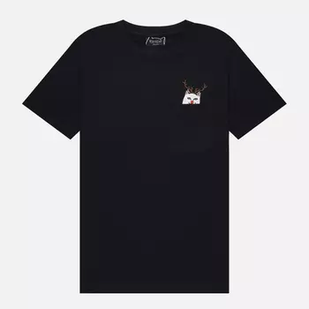 Мужская футболка RIPNDIP Lord Red Nose Pocket, цвет чёрный, размер XXL
