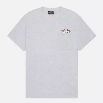Мужская футболка RIPNDIP Nermal Loves Pocket, цвет серый, размер M