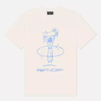 Мужская футболка RIPNDIP Saturn, цвет бежевый, размер S