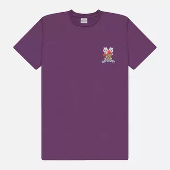 Мужская футболка RIPNDIP Shroom House, цвет фиолетовый, размер XL
