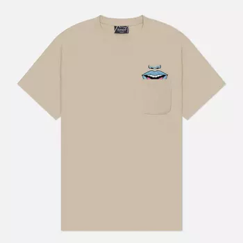 Мужская футболка RIPNDIP Take Your Meds Pocket, цвет бежевый, размер XXL