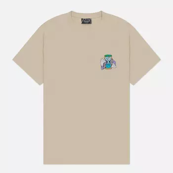 Мужская футболка RIPNDIP Time Turner, цвет бежевый, размер L