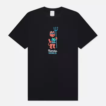 Мужская футболка RIPNDIP x World Industries DevilNerm World, цвет чёрный, размер L