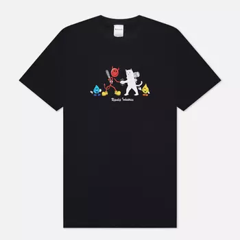 Мужская футболка RIPNDIP x World Industries Nerm vs Devilman, цвет чёрный, размер L