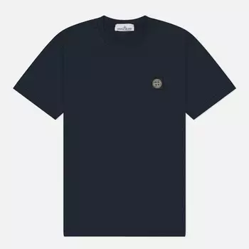 Мужская футболка Stone Island 60/2 Cotton Jersey Slim, цвет синий, размер XL